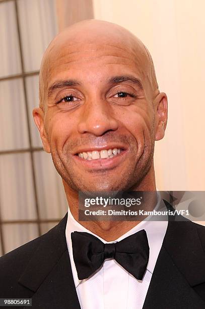 Washington DC Mayor Adrian M. Fenty attends the Bloomberg/Vanity Fair party following the 2010 White House Correspondents' Association Dinner at the...