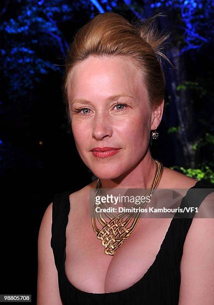 Patricia Arquette attends the Bloomberg/Vanity Fair party following the 2010 White House Correspondents' Association Dinner at the residence of the...