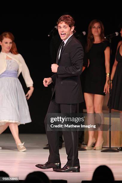 Actor James Marsden performs at the 5th Annual "A Fine Romance" at 20th Century Fox on May 1, 2010 in Los Angeles, California.