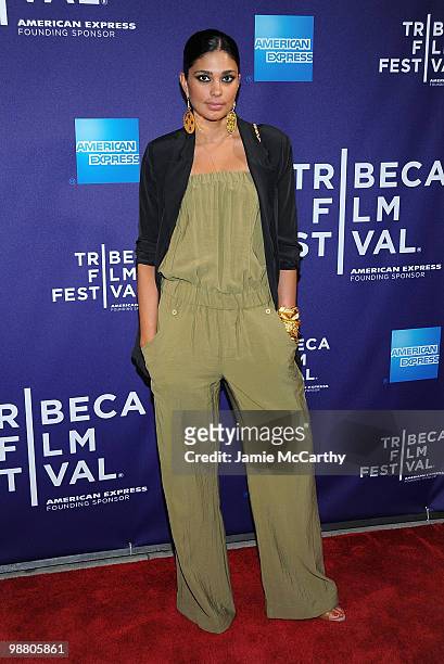 Rachel Roy attends the "Ultrasuede: In Search of Halston" premiere during the 9th Annual Tribeca Film Festival at the SVA Theater on April 30, 2010...