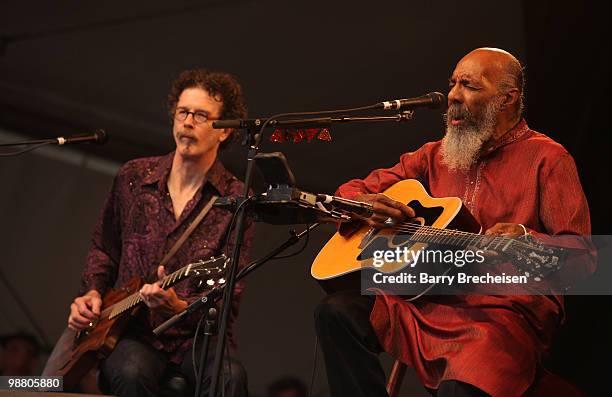 Guitarist Richie Havens performs during day 7 of the 41st annual New Orleans Jazz & Heritage Festival at the Fair Grounds Race Course on May 2, 2010...