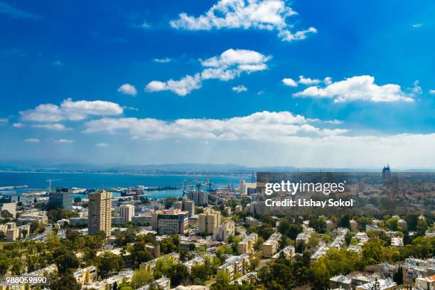 haifa bay - sokol stock pictures, royalty-free photos & images