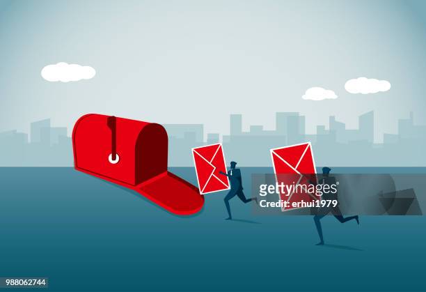 stockillustraties, clipart, cartoons en iconen met mail - inbox filing tray