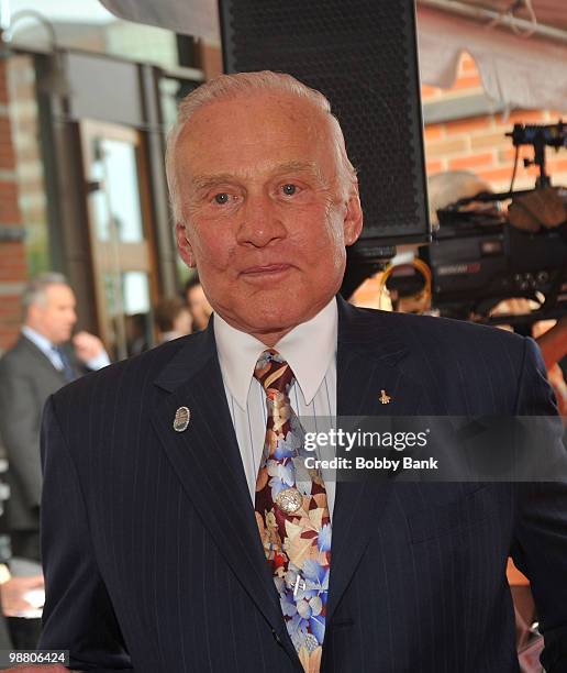Buzz Aldrin attends the 3rd Annual New Jersey Hall of Fame Induction Ceremony at the New Jersey Performing Arts Center on May 2, 2010 in Newark, New...