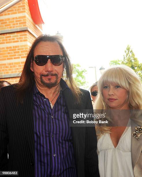 Ace Frehley and fiancee Rachael Gordon attend the 3rd Annual New Jersey Hall of Fame Induction Ceremony at the New Jersey Performing Arts Center on...