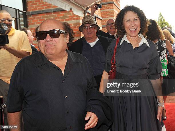 Danny DeVito and Rhea Perlman attend the 3rd Annual New Jersey Hall of Fame Induction Ceremony at the New Jersey Performing Arts Center on May 2,...