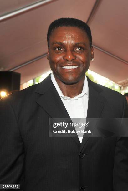 Carl Lewis attends the 3rd Annual New Jersey Hall of Fame Induction Ceremony at the New Jersey Performing Arts Center on May 2, 2010 in Newark, New...