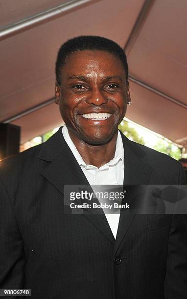 Carl Lewis attends the 3rd Annual New Jersey Hall of Fame Induction Ceremony at the New Jersey Performing Arts Center on May 2, 2010 in Newark, New...
