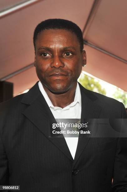 Carl Lewis attends the 3rd Annual New Jersey Hall of Fame Induction Ceremony at the New Jersey Performing Arts Center on May 2, 2010 in Newark, New...