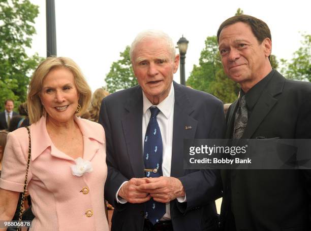 Ruthi Zinn Byrne, Brendan Byrne and Joe Piscopo attend the 3rd Annual New Jersey Hall of Fame Induction Ceremony at the New Jersey Performing Arts...