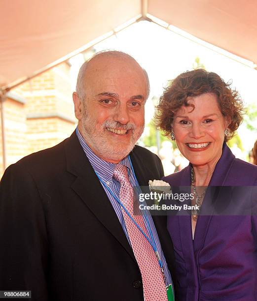 Don Jay Smith, Executive Director of the New Jersey Hall of Fame and Judy Blume attend the 3rd Annual New Jersey Hall of Fame Induction Ceremony at...