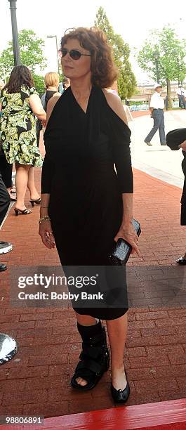 Susan Sarandon attends the 3rd Annual New Jersey Hall of Fame Induction Ceremony at the New Jersey Performing Arts Center on May 2, 2010 in Newark,...