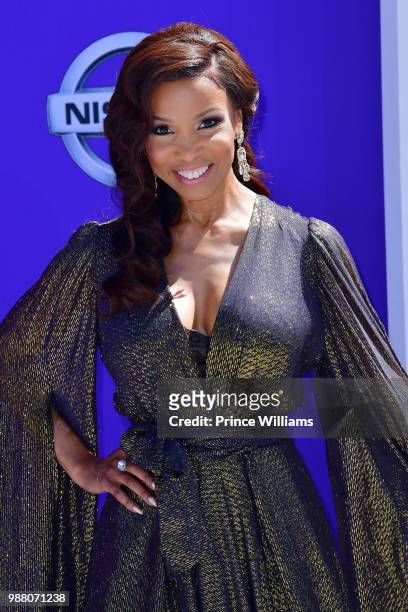 Elise Neal arrives to the 2018 BET Awards held at Microsoft Theater on June 24, 2018 in Los Angeles, California.