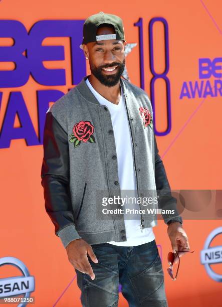 Romeo Brown arrives to the 2018 BET Awards held at Microsoft Theater on June 24, 2018 in Los Angeles, California.