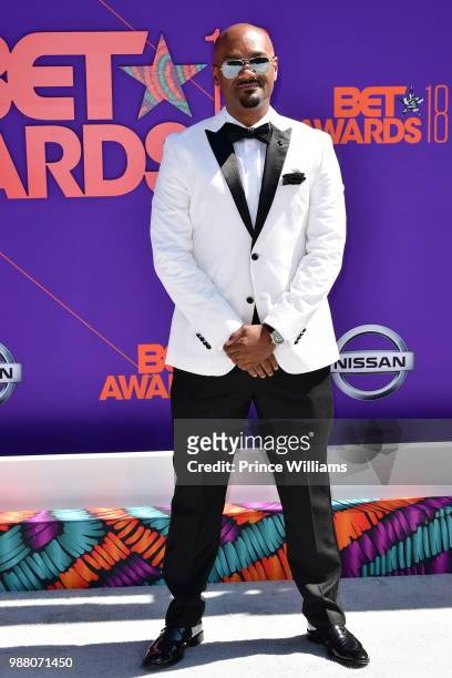 Big Tigger arrives to the 2018 BET Awards held at Microsoft Theater on June 24, 2018 in Los Angeles, California.