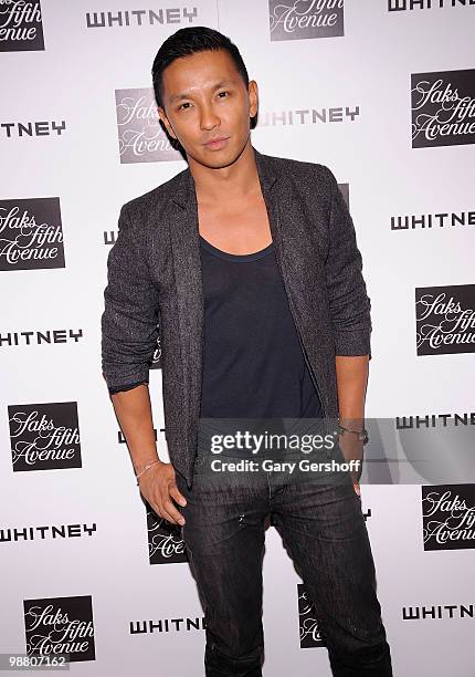 Designer Prabal Gurung attends Saks & The Whitney Museum of American Art's cocktails for emerging designersat Saks Fifth Avenue on April 29, 2010 in...