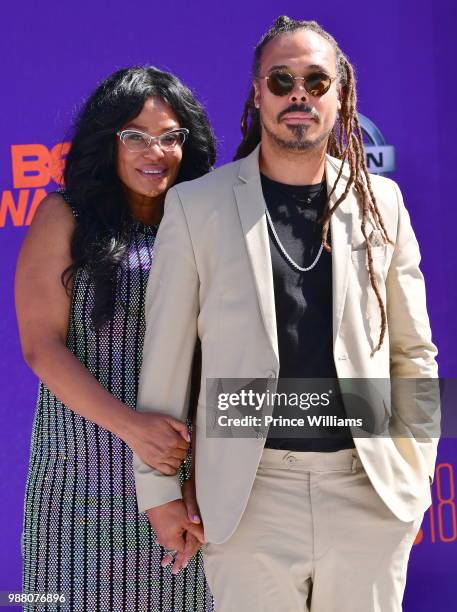 Beverly Bond arrives to the 2018 BET Awards held at Microsoft Theater on June 24, 2018 in Los Angeles, California.