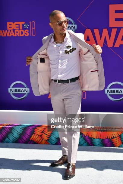 Arrives to the 2018 BET Awards held at Microsoft Theater on June 24, 2018 in Los Angeles, California.