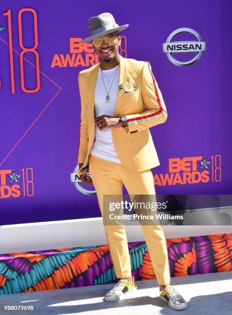 Ne-Yo arrives to the 2018 BET Awards held at Microsoft Theater on June 24, 2018 in Los Angeles, California.