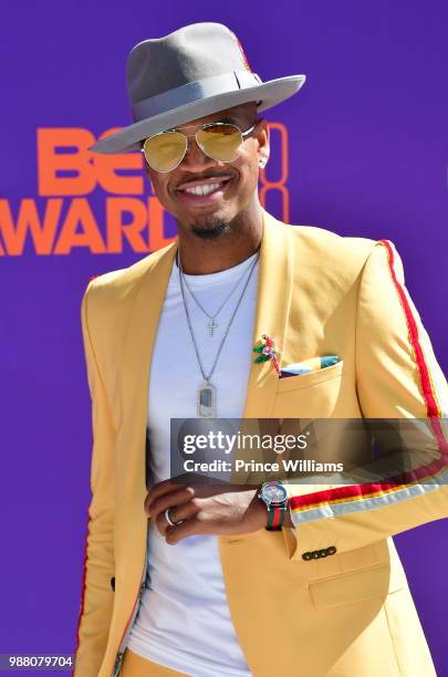 Ne-Yo arrives to the 2018 BET Awards held at Microsoft Theater on June 24, 2018 in Los Angeles, California.