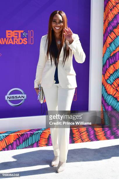 Yolanda Adams arrives to the 2018 BET Awards held at Microsoft Theater on June 24, 2018 in Los Angeles, California.