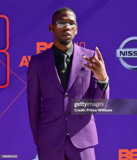 Rapper Blocboy JB arrives to the 2018 BET Awards held at Microsoft Theater on June 24, 2018 in Los Angeles, California.