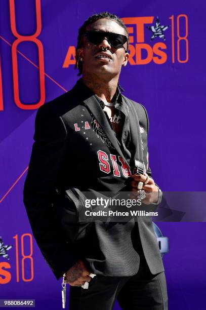 Lil Uzi Vert arrives to the 2018 BET Awards held at Microsoft Theater on June 24, 2018 in Los Angeles, California.