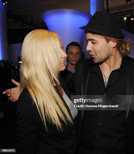 Alena Gerberand and David Garett attend the Touareg World Premiere at the Postpalast on February 10, 2010 in Munich, Germany.