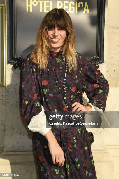 Lou Doillon attends Miu Miu 2019 Cruise Collection Show at Hotel Regina on June 30, 2018 in Paris, France.