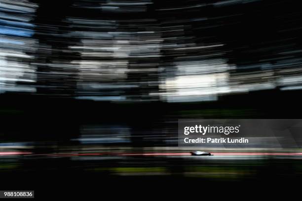 Sergey Sirotkin of Russia driving the Williams Martini Racing FW41 Mercedes on track during final practice for the Formula One Grand Prix of Austria...