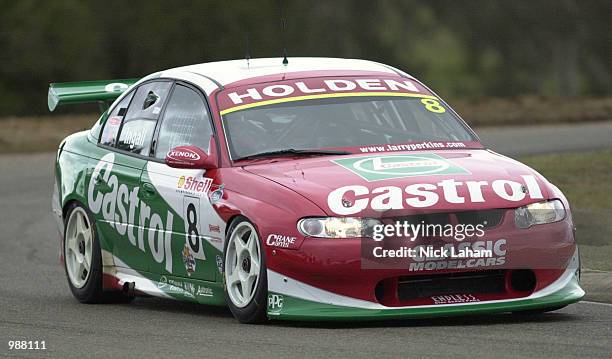 Russell Ingall of Holden in action during qualifying ahead of Sundays round 8 Shell Championship Series held at Oran Park race track Sydney,...