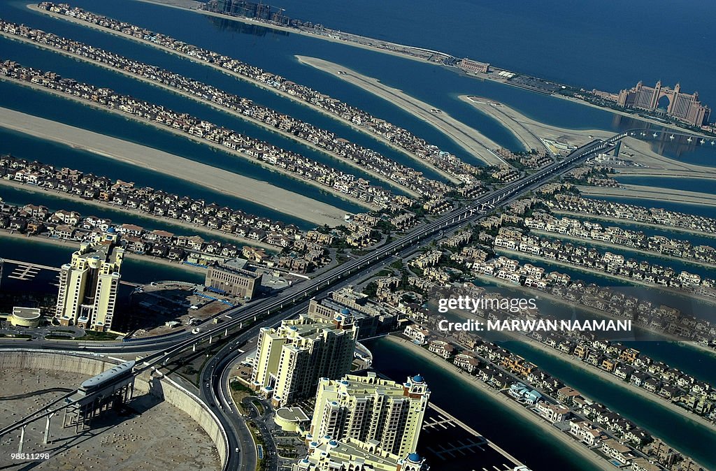 A picture shows a partial aerial view of