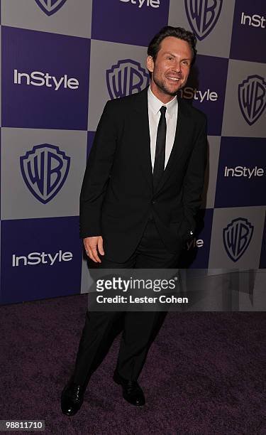 Actor Christian Slater attends the InStyle and Warner Bros. 67th Annual Golden Globes post party held at the Oasis Courtyard at The Beverly Hilton...