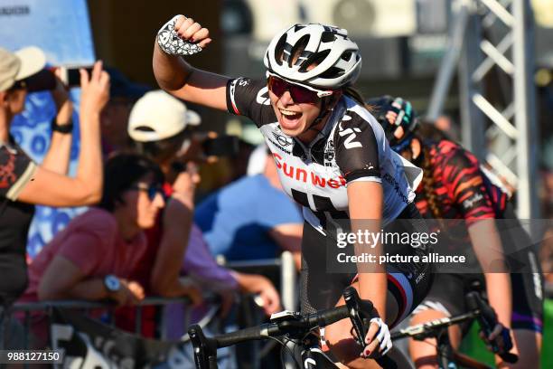 June 2018, Germany, Einhausen, Cycling, German Road Championships 2018, women's 132 km road race on the route "Rund um den Jaegersburger Wald"....