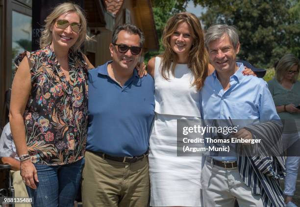 Fromn left: Saskia Greipl-Kostantinidis, her Husband Stavros Kostantinidis, Susanne Seehofer and Christian Auer during the Erich Greipl Tribute...