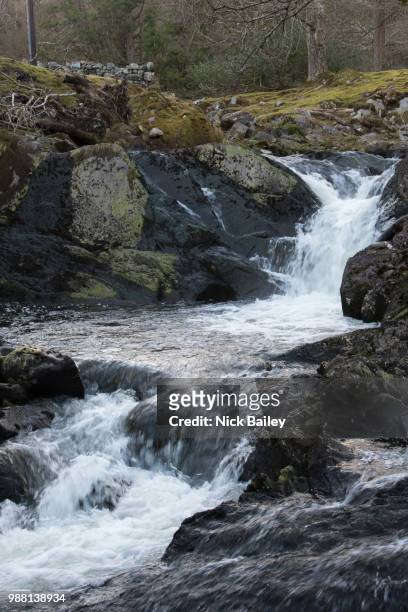 waterfall on the afon gamlan - bailey brooke 個照片及圖片檔