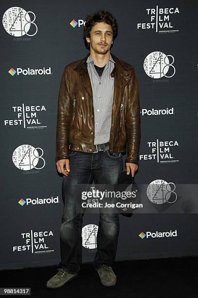 Actor/director James Franco attends the "Saturday Night" after party during the 9th Annual Tribeca Film Festival at the The 48 on May 2, 2010 in New...