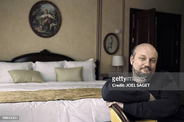 Spanish film director Juan Jose Campanella, Argentinian-born, poses on May 3, 2010 at his hotel in Paris. Campanella was awarded with the Oscar for...