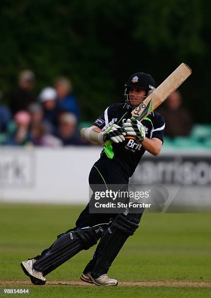 Lions wicketkeeper batsman Steve Davies picks up some runs during the Clydesdale Bank 40 match between Worcestershire Royals and Surrey Lions at New...