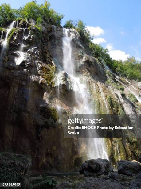 plitvice lakes national park - croatia - bosnian rainbows stock pictures, royalty-free photos & images