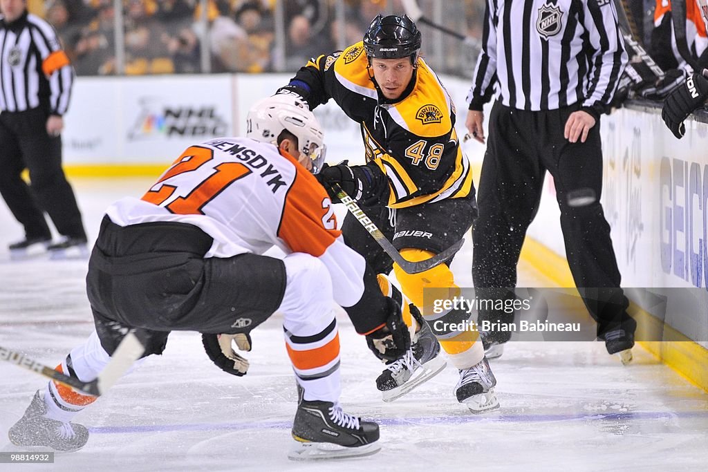 Philadelphia Flyers v Boston Bruins - Game One