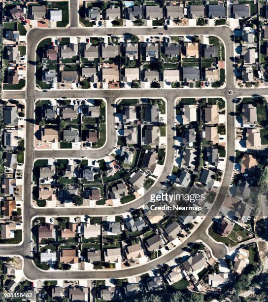 residential area in grand junction, colorado, united states - colorado home stock pictures, royalty-free photos & images