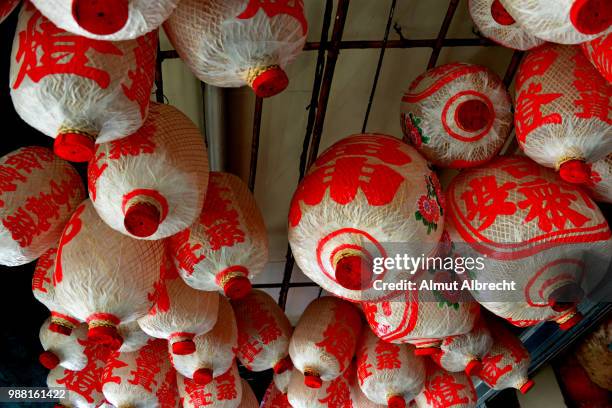 chinese lanterns in bangkok - chinese lanterns for sale stock pictures, royalty-free photos & images