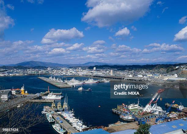 onahama port, iwaki, fukushima - iwaki fukushima stock-fotos und bilder