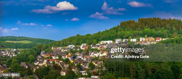 a view from oberes schloss (siegen) - siegen fotografías e imágenes de stock