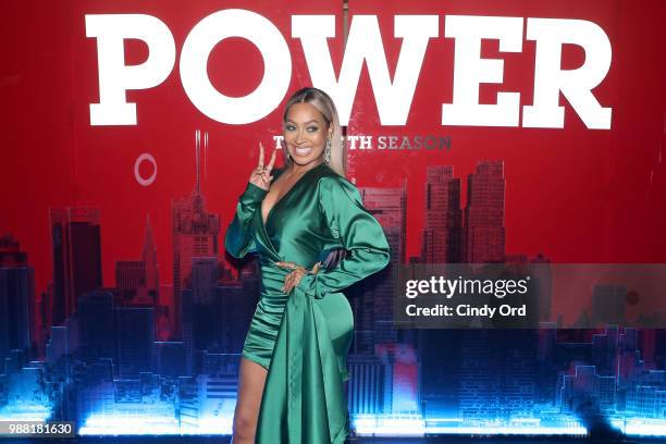 La La Anthony attends the Starz "Power" The Fifth Season NYC Red Carpet Premiere Event & After Party on June 28, 2018 in New York City.