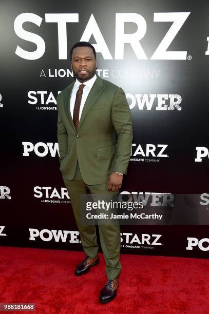 Curtis "50 cent" Jackson attends the Starz "Power" The Fifth Season NYC Red Carpet Premiere Event & After Party on June 28, 2018 in New York City.