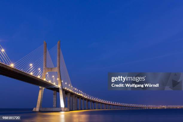 ponte vasco da gama - ponte vasco da gama stock-fotos und bilder