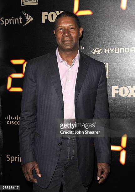 Actor Dennis Haysbert arrives to the "24" Series Finale Party at Boulevard3 on April 30, 2010 in Hollywood, California.
