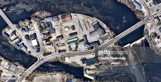 dam in portland, maine, usa - dique barragem imagens e fotografias de stock